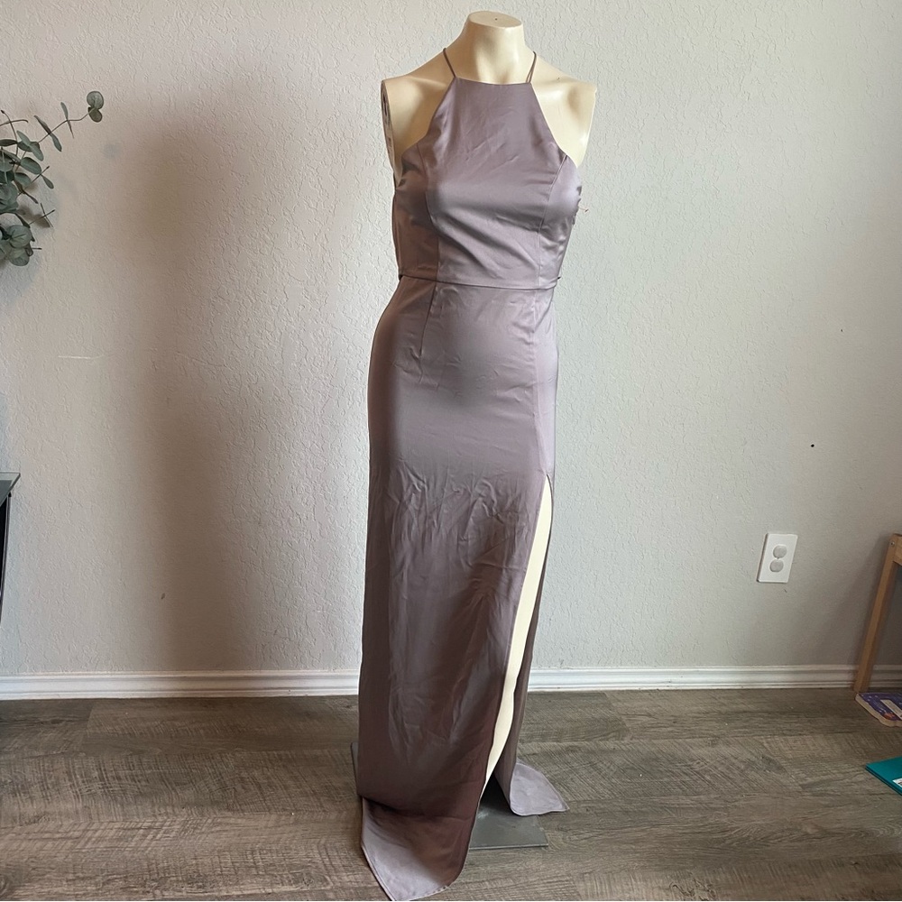 Lovers + Friends Womens Ball Gown Dress Size Small Prom HOCO Event Draped Mauve